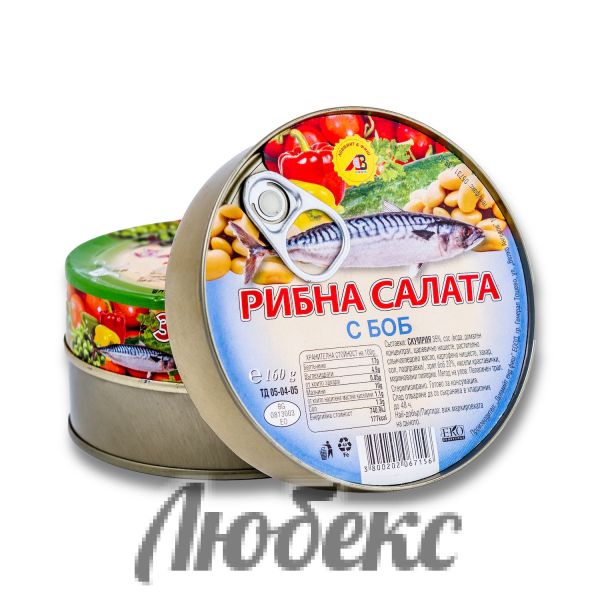 Скумрия салата с боб 0,160кг Ловмийт