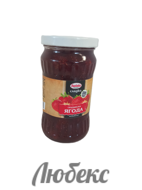 СЛАДКО ГРАДИНСКА ЯГОДА 0.370КГ ЛЮБЕКС