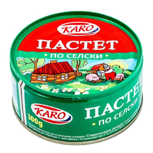 Пастет селски 300гр Каро